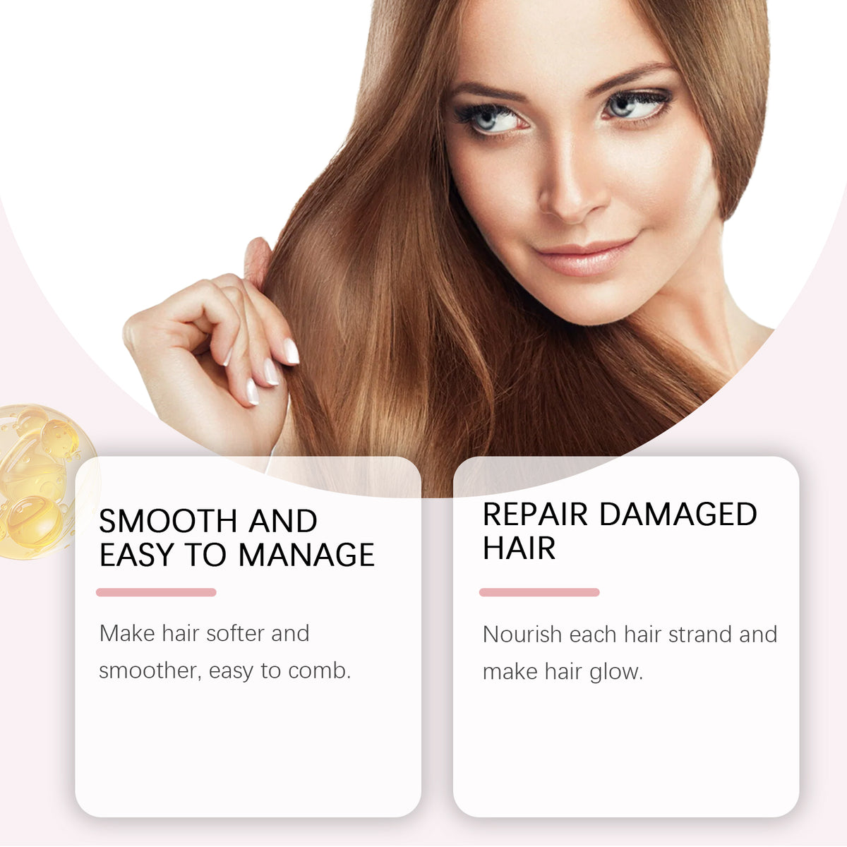Hoegoa Nourishing Leave-In Conditioner, Moisturizes Dry And Irritated Hair Smoothing Treatment Refreshing Hair Conditioner Spray