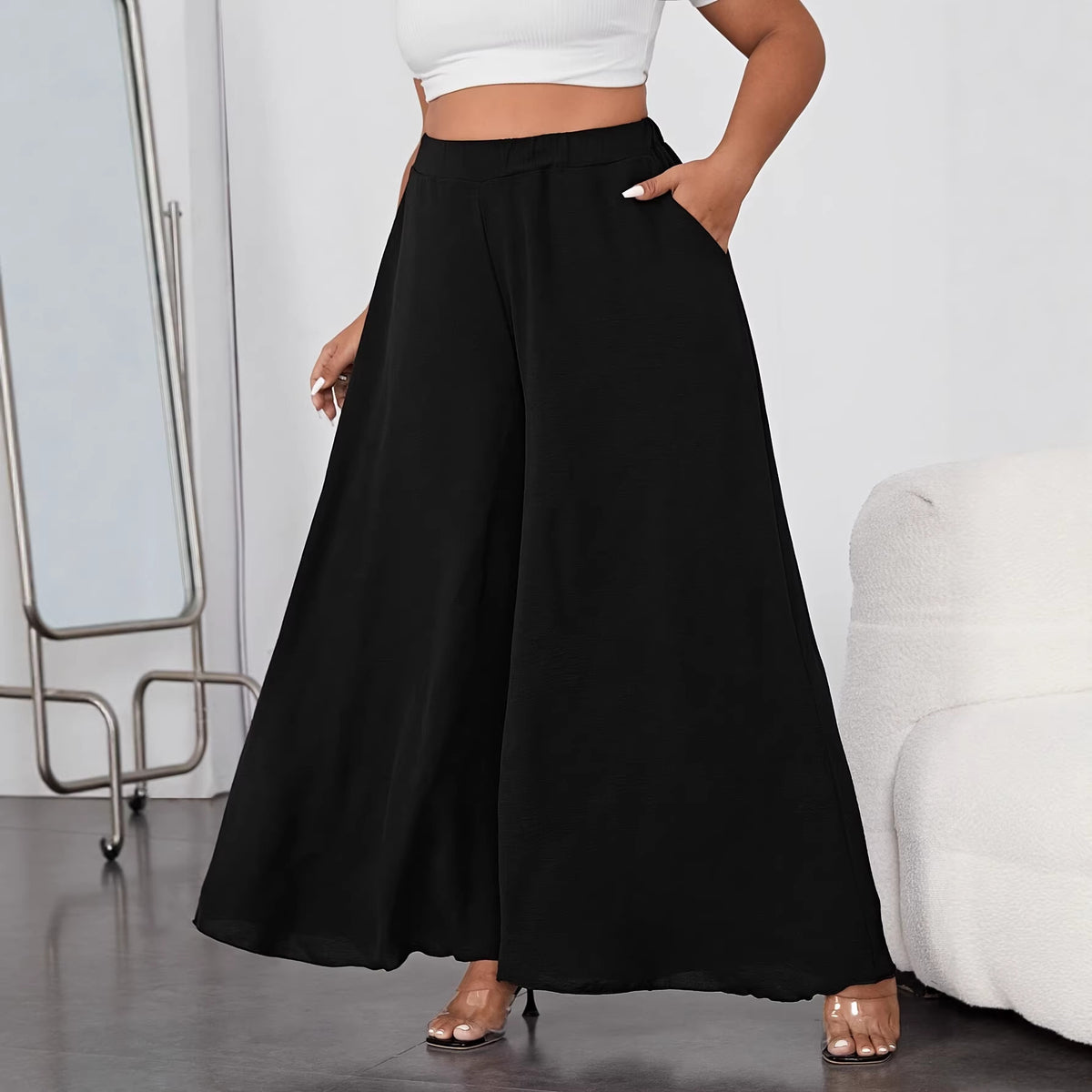 New Fashion Casual Loose Plus Size Women's Pants for Summer Long Trousers