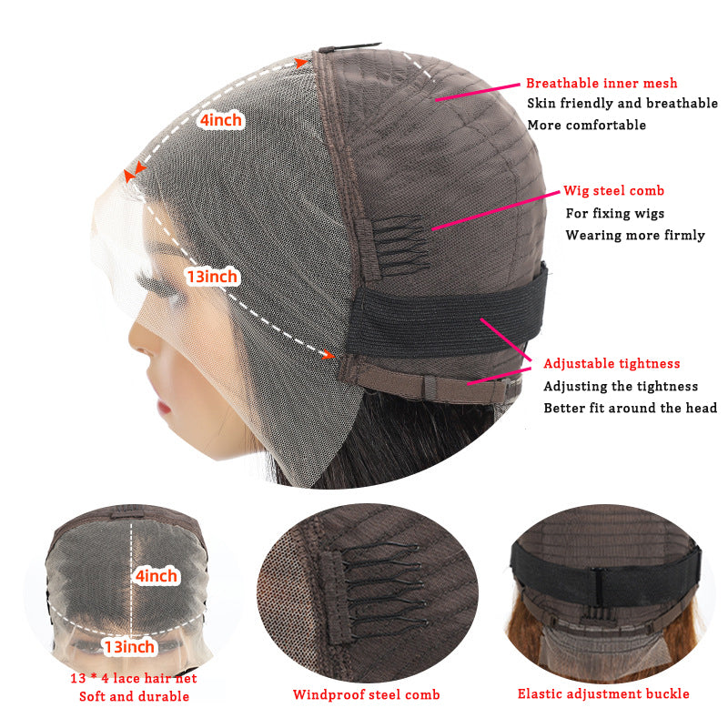 13x4 Lace Front Straight Bob Wig