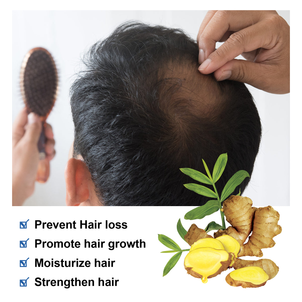 Ginger Conditioner Gently Moisturizes, Hydrates And Moisturizes Hair Conditioner