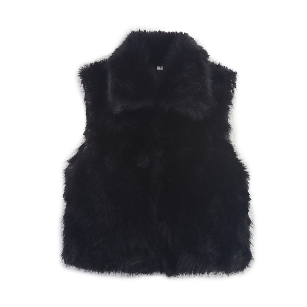 Artificial fur vest