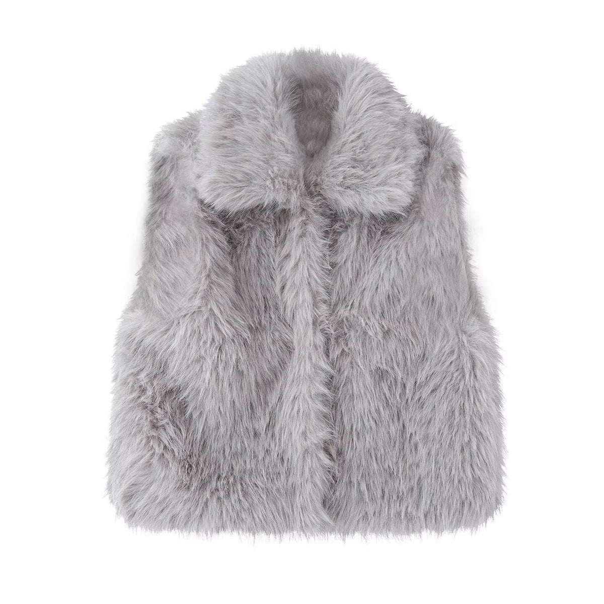 Artificial fur vest