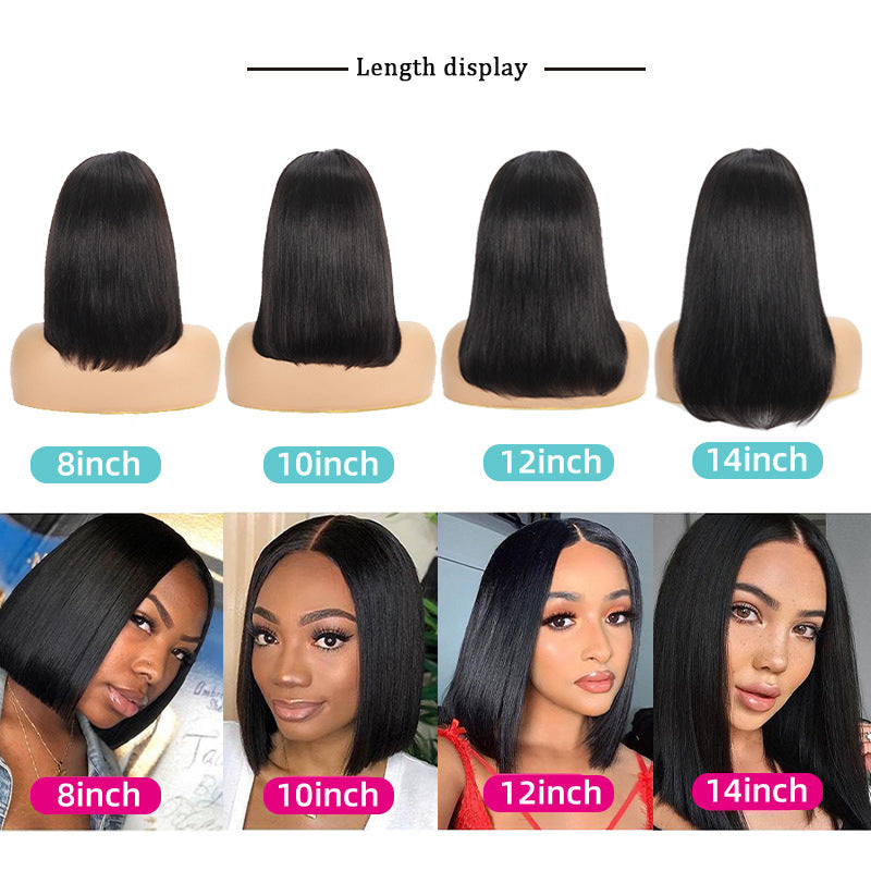 13x4 Lace Front Straight Bob Wig