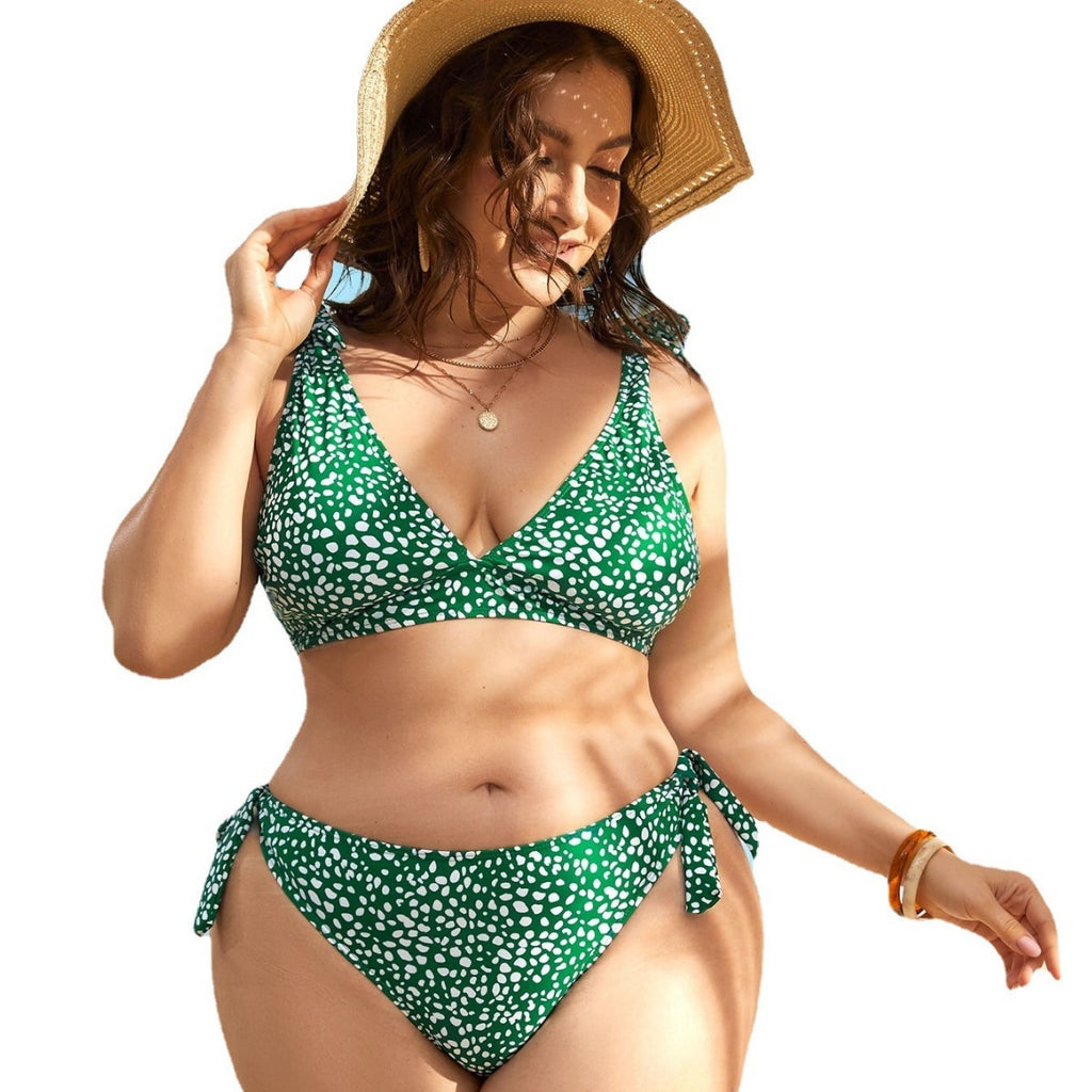 Plus Size Swimwear Polka Dot Design Sexy and Comfortable