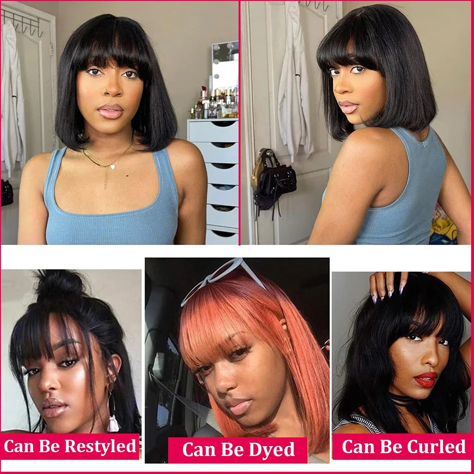 3x1 HD Lace Bone Straight Bob Wig