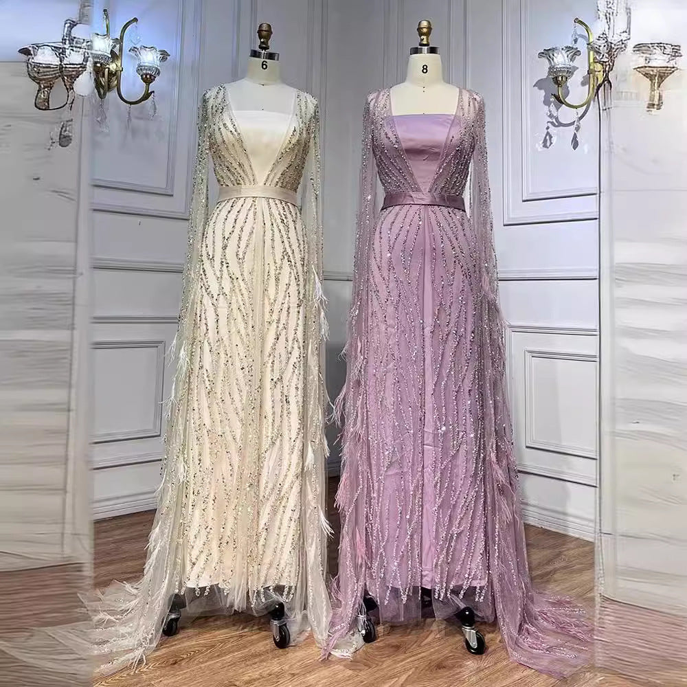 Elegant Sexy Long Dress Evening Gown for Women, Formal Hostess Performance Banquet Dress, Chic and Glamorous Style
