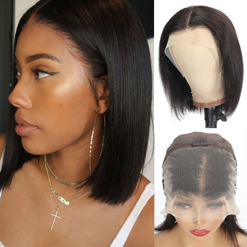 13x4 Lace Front Straight Bob Wig