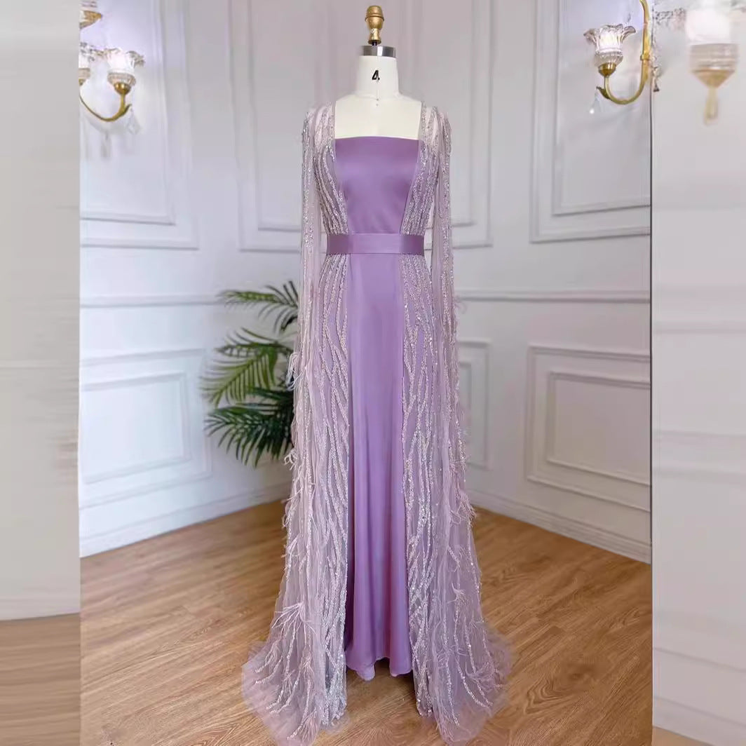 Elegant Sexy Long Dress Evening Gown for Women, Formal Hostess Performance Banquet Dress, Chic and Glamorous Style