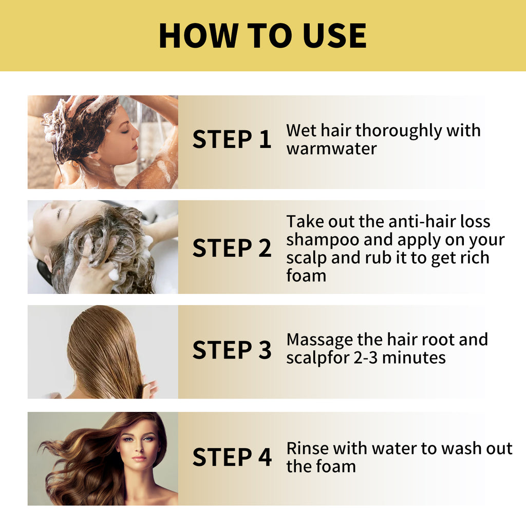 Ginger Dense Hair Shampoo, Moisturizes Reduces Itchiness, Strengthens Dense And Fluffy Hair Care Shampoo
