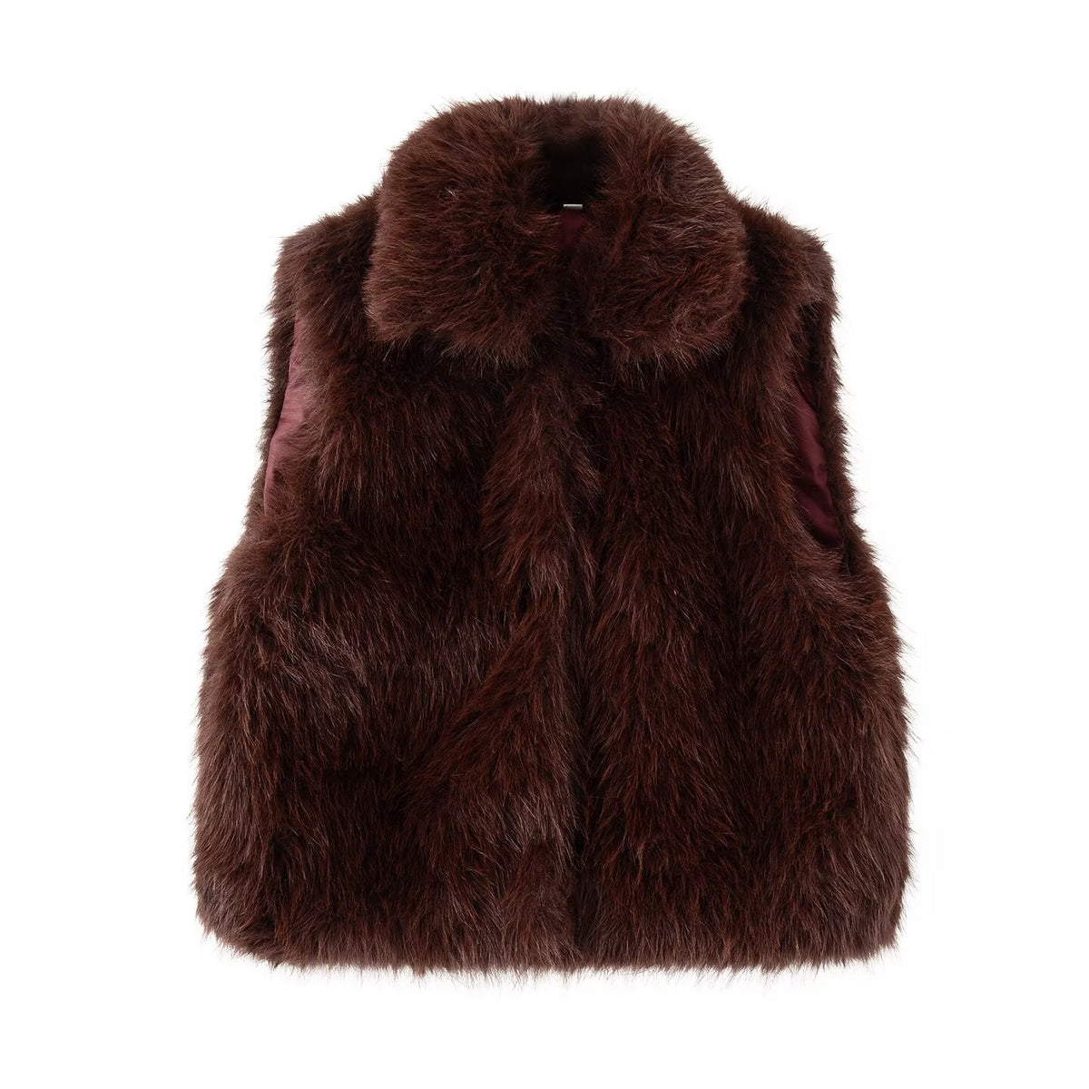 Artificial fur vest