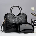 Snake Print Platinum Handbag