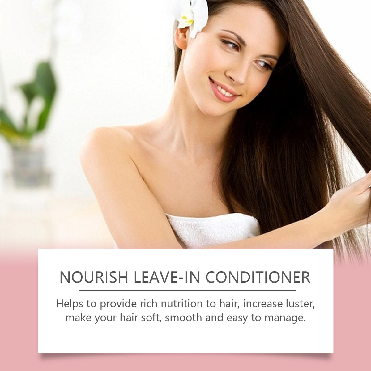 Hoegoa Nourishing Leave-In Conditioner, Moisturizes Dry And Irritated Hair Smoothing Treatment Refreshing Hair Conditioner Spray
