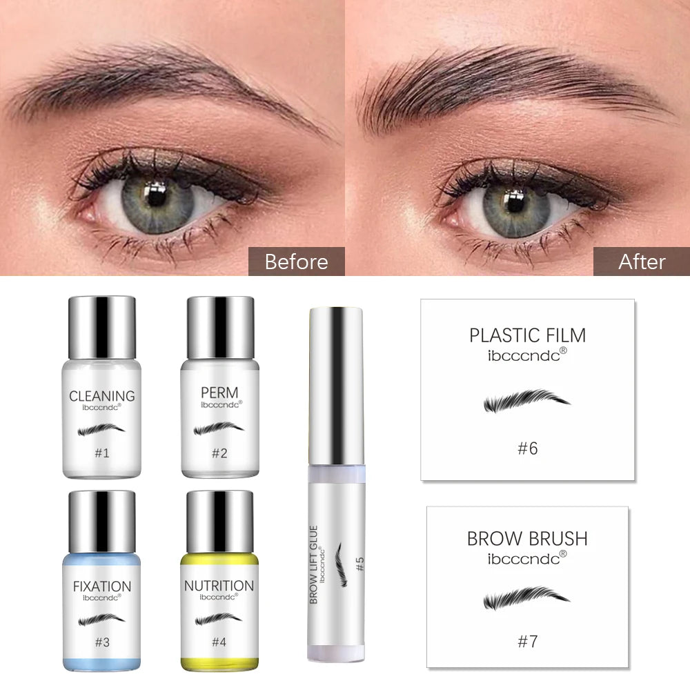 1 Set Semi-pernament Brow Lift Kit Eyebrow Lamination Kit Styling Perming Setting Curling Brow Lamination Beauty Salon Home Use