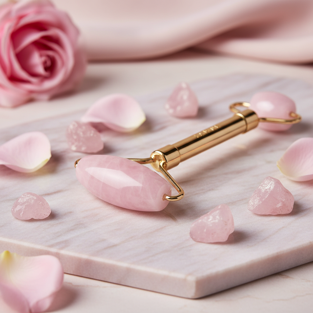 Rose Quartz Facial Roller